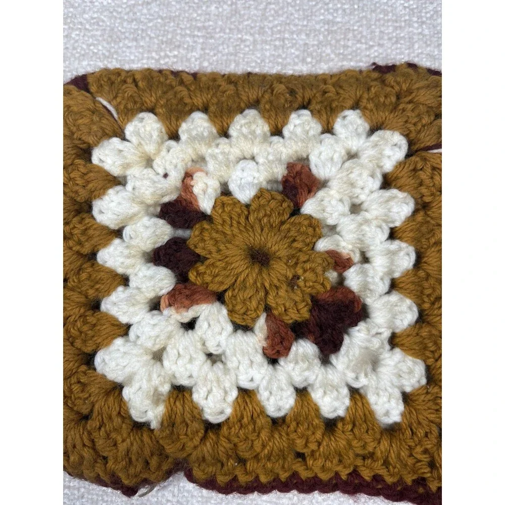 Vintage Pot Holders Handmade MCM 1970s Colors Thanksgiving Cottagecore